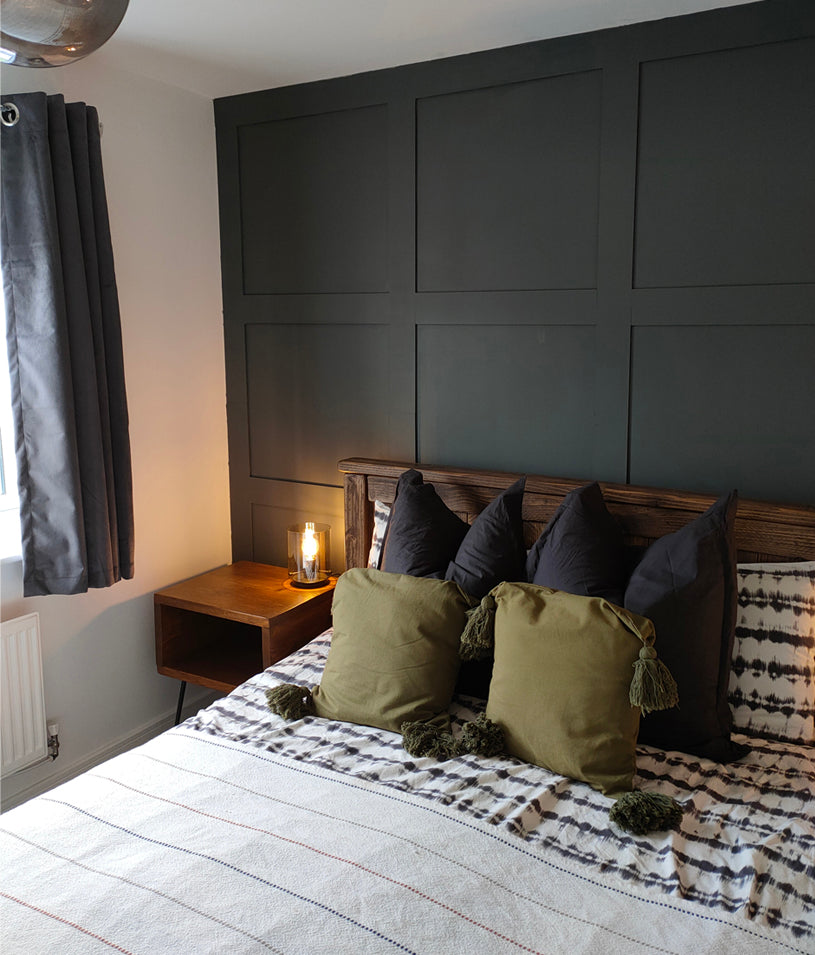 Smudge Painted Bedroom Transformation