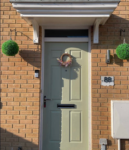 Wise Old Sage Front Door Upcycle with Al Fresco Paint