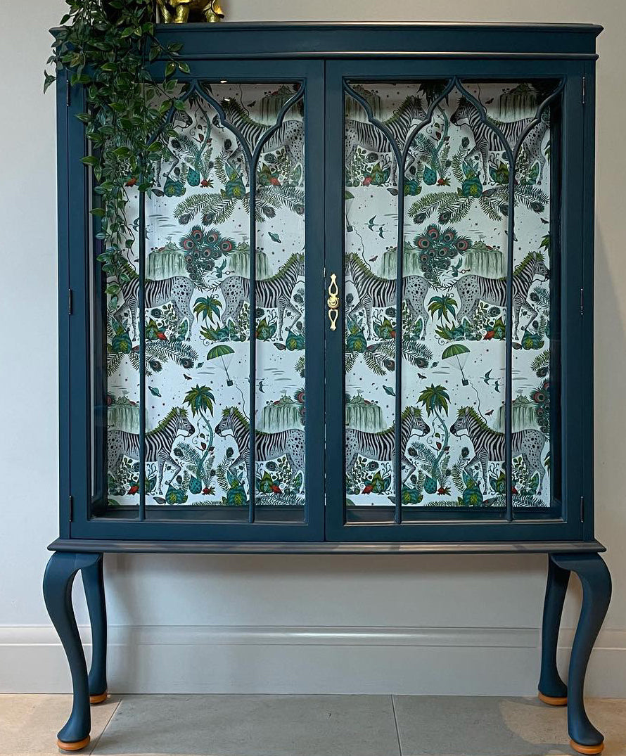 After Midnight Antique Display Cabinet Makeover