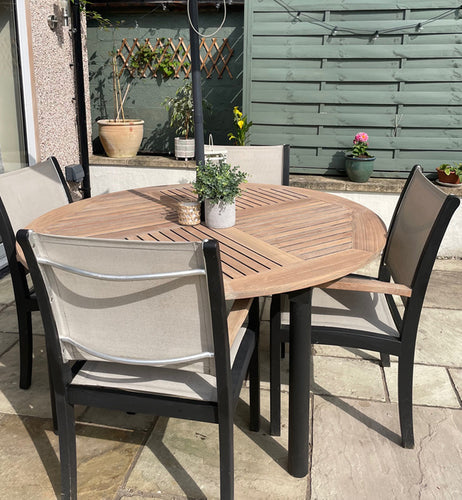 Blackjack Outdoor Table and Chair Upcycle