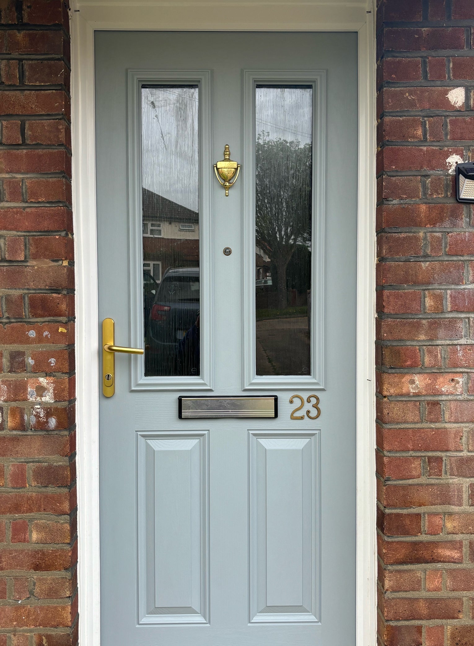 Stylish Duckling Grey Door Makeover