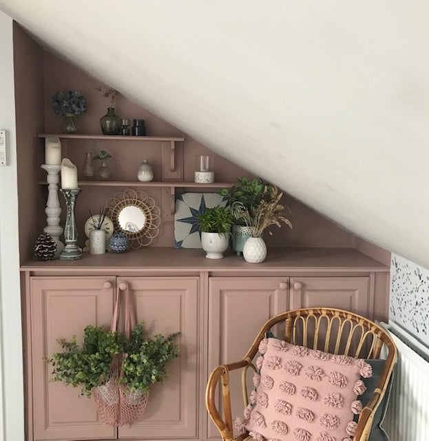 Dusky Blush Attic Room Makeover