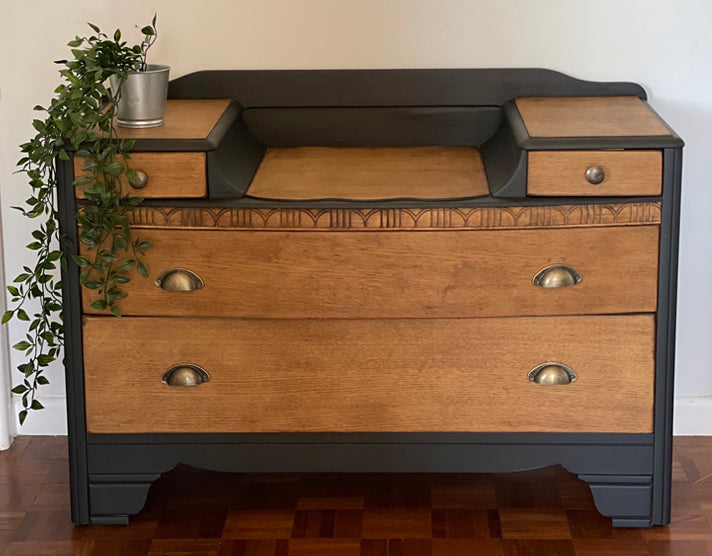 Blackjack & Browning Wax Dressing Table Upcycling