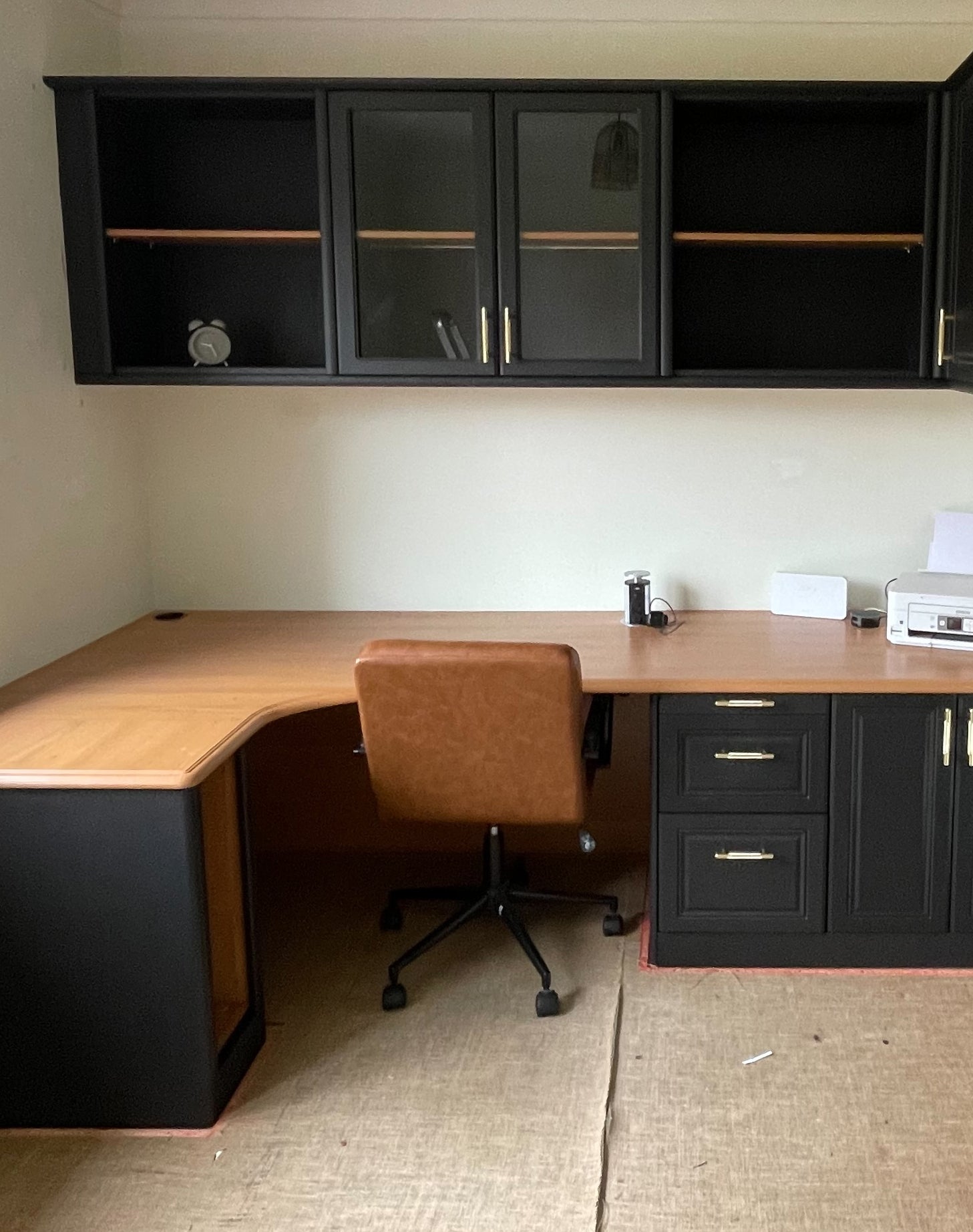 Blackjack Painted Corner Desk Office Upcycle