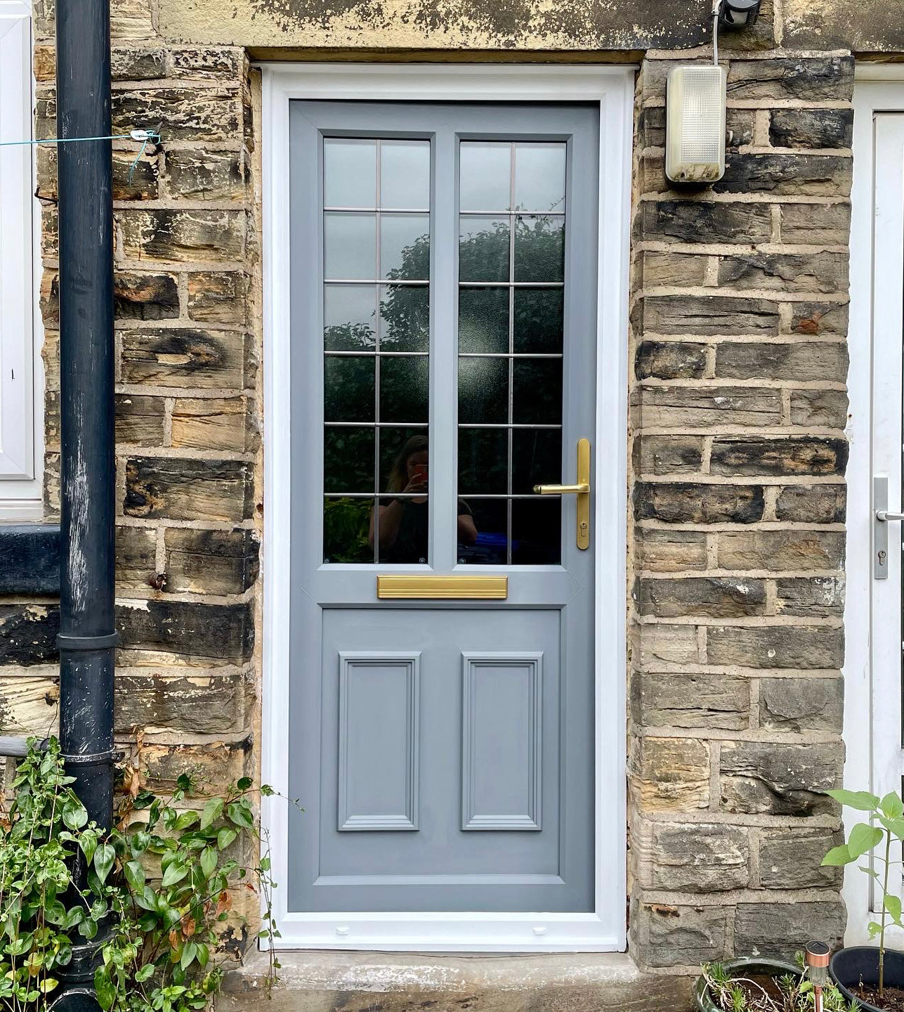 Greyhound & Dazzle Me! Front Door Upcycling Transformation