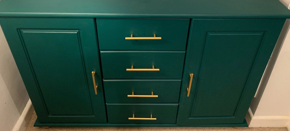 Victory Lane Painted Sideboard Upcycle