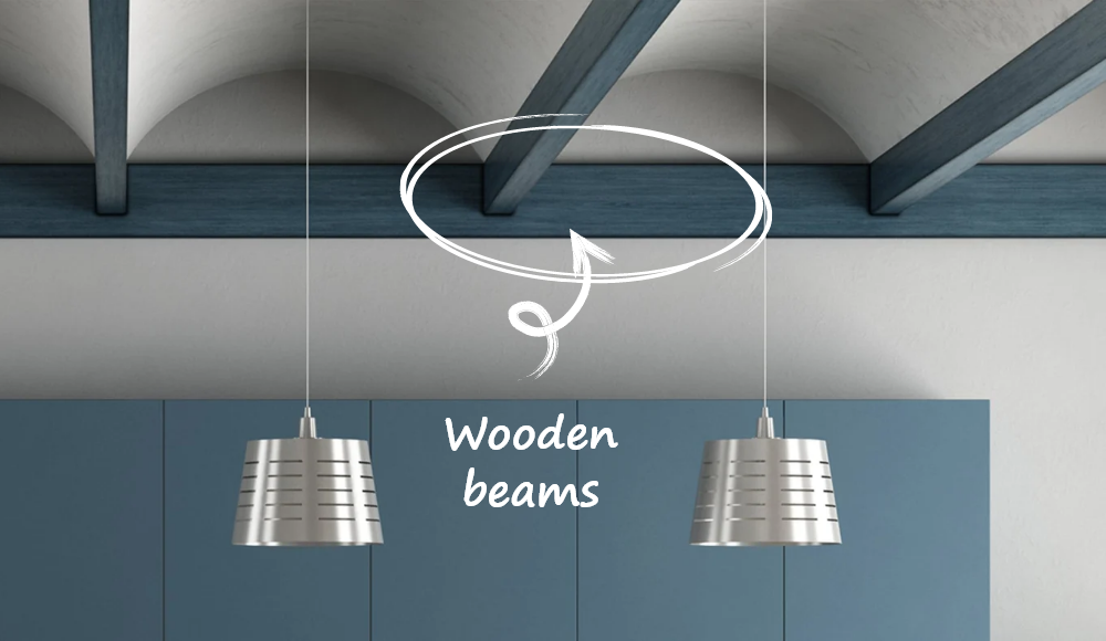 How to Paint Wooden Beams on the Ceiling