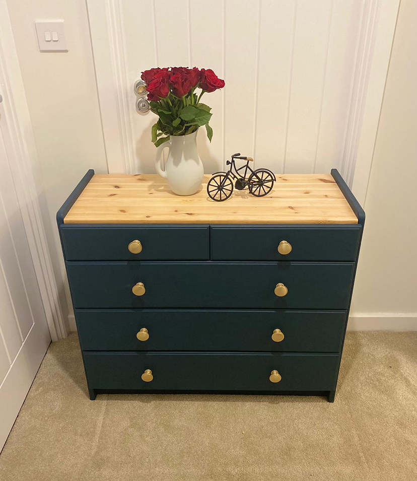 After Midnight Chest of Drawers Upcycling Makeover