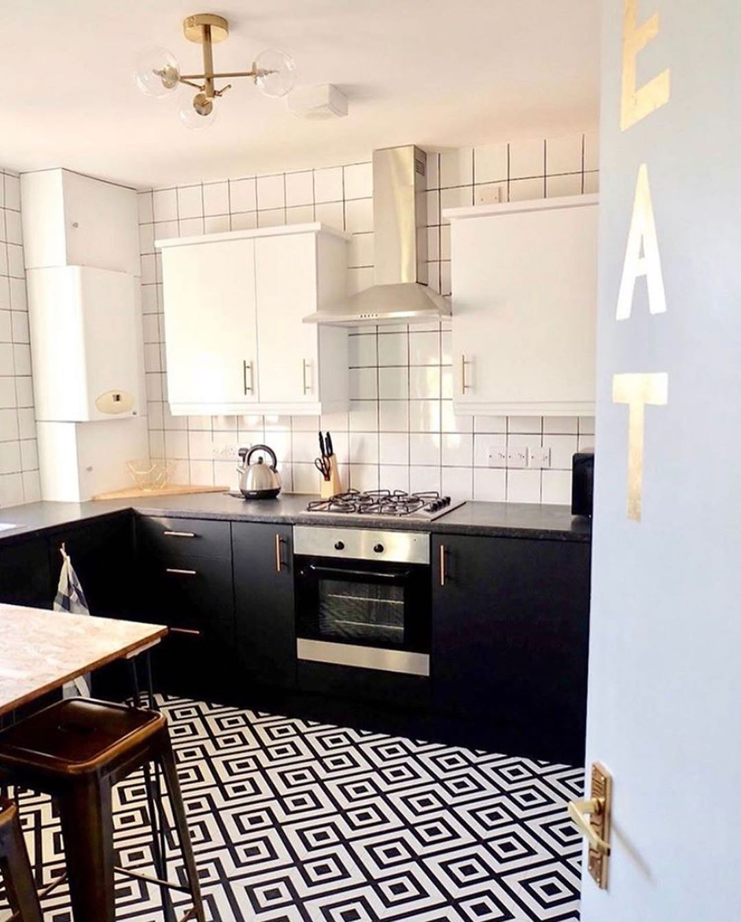 Blackjack & Dazzle Me! Kitchen Cupboard Transformation