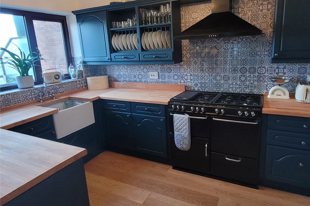 After Midnight Kitchen Makeover with Frenchic Paint