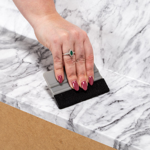 Carrara Smoke Grey Marble Self-Adhesive Vinyl Wrap