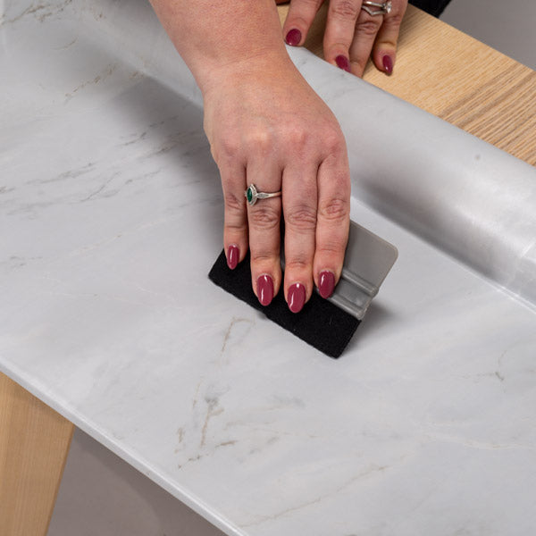 Carrara Veil White Marble Self-Adhesive Vinyl Wrap