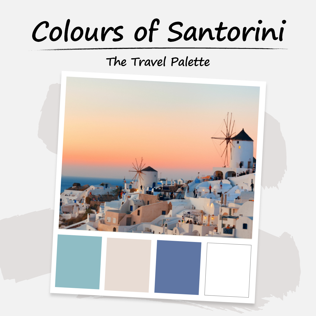 The Travel Palette - Colours of Santorini