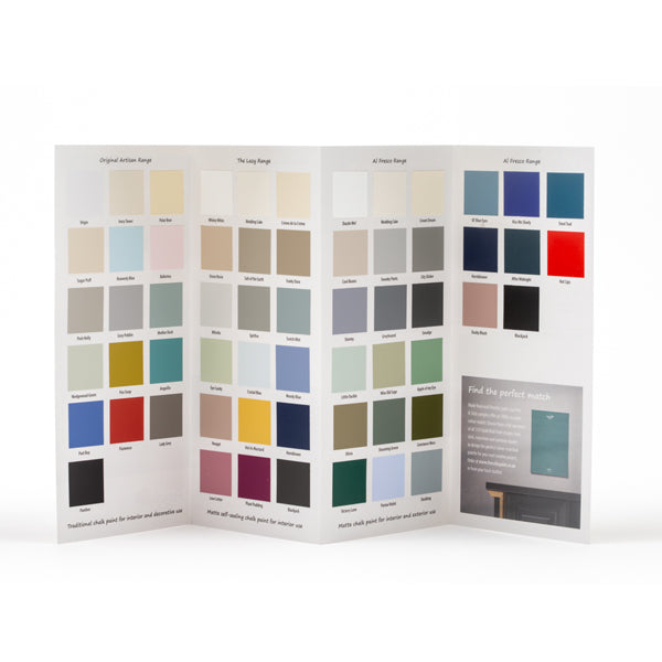 The Creative Collection Colour Chart – Al Fresco, Lazy and Original Artisan