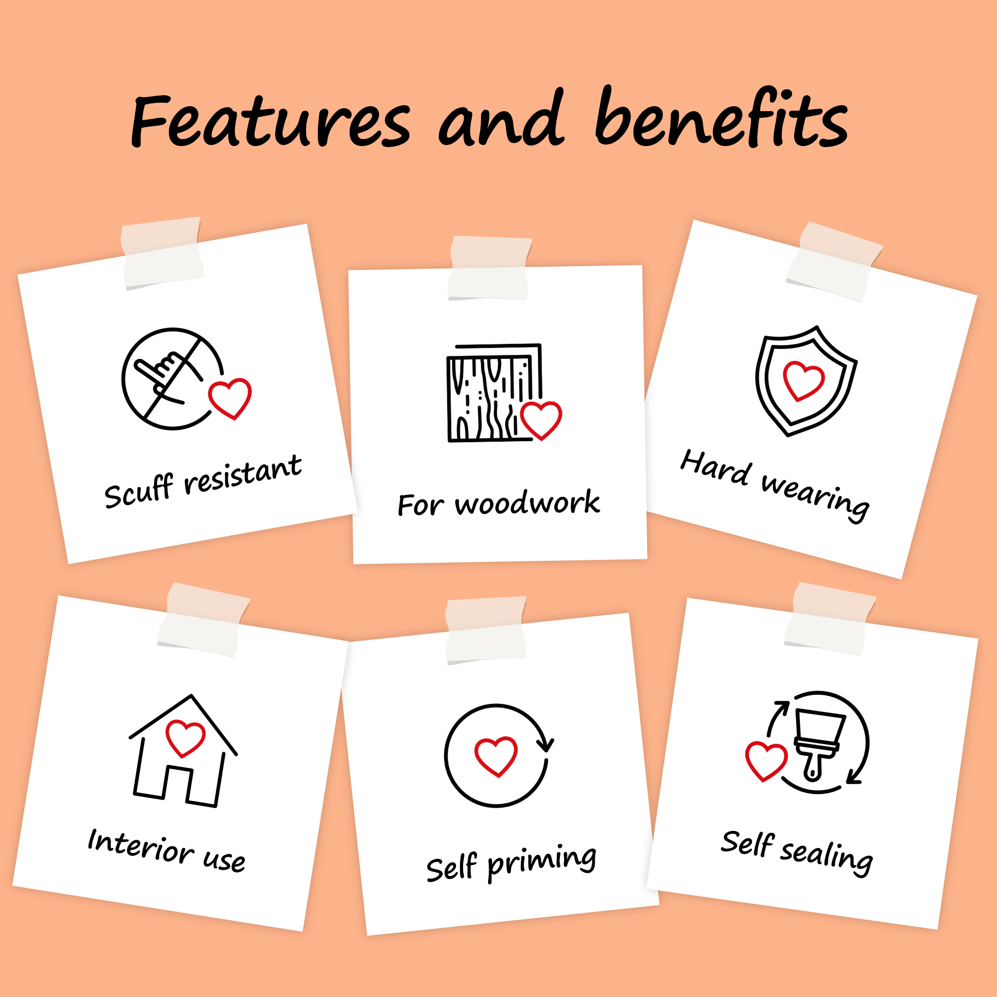 Peach & Love Trim Paint