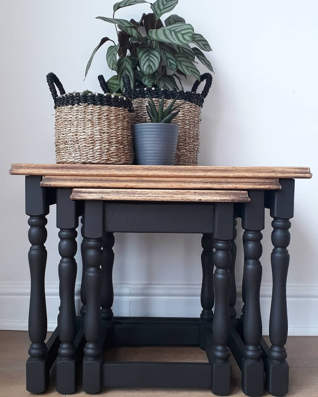 Blackjack Nest of Tables Upcycling Makeover