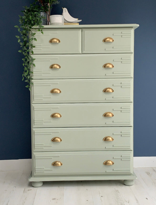 Wise Old Sage Painted Drawers Makeover