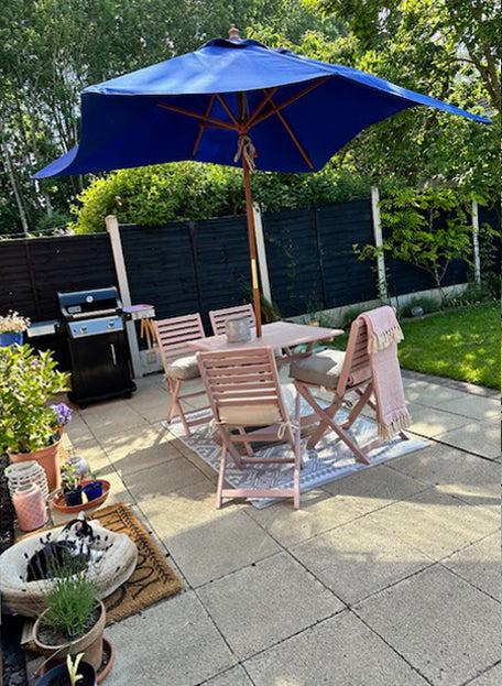 Dusky Blush Garden Table and Chairs Upcycle