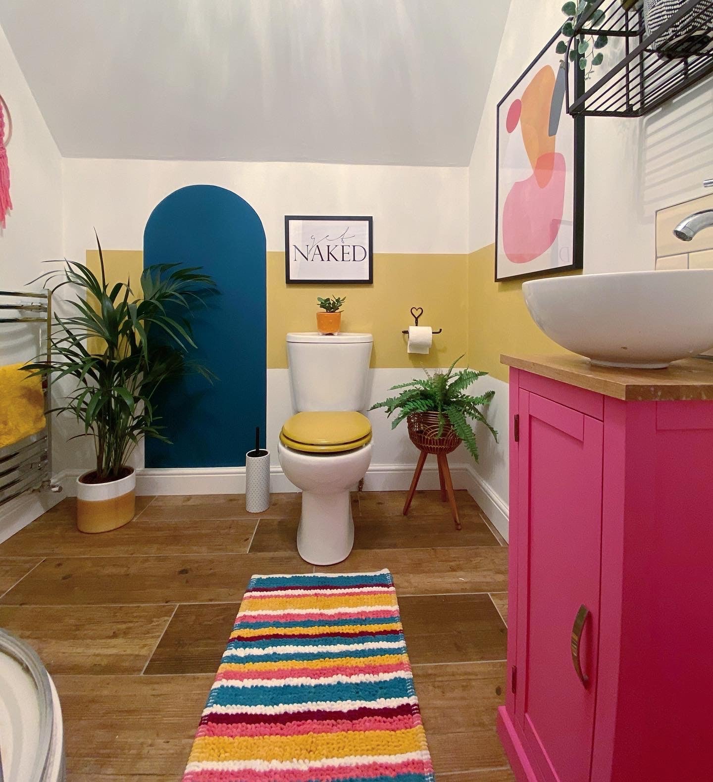 Hot as Mustard Bathroom Makeover