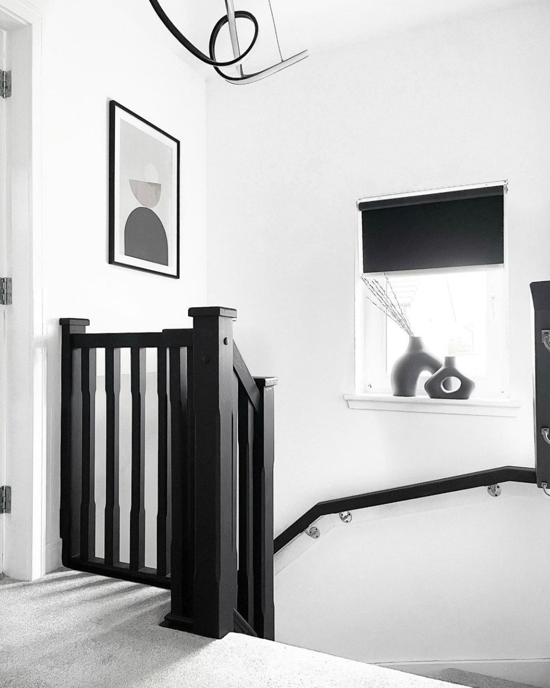 Blackjack Painted Staircase Upcycling Transformation