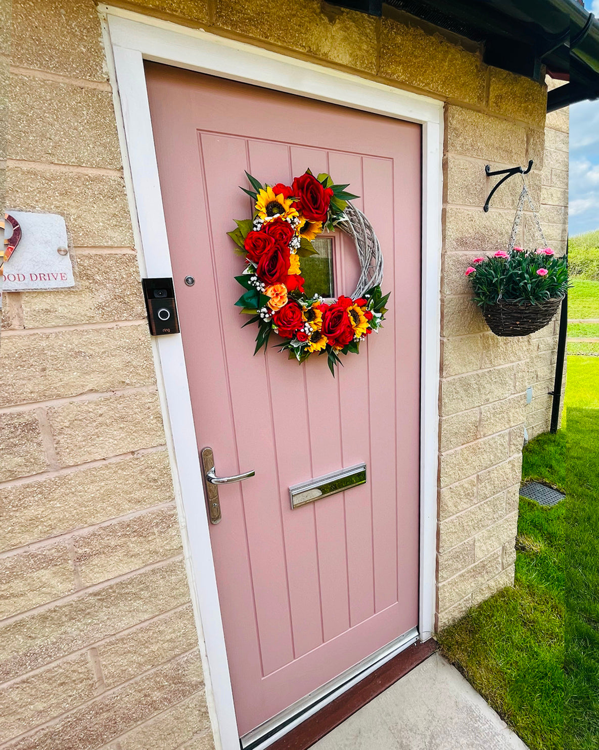 Dusky Blush Painted Door Upcycling Idea