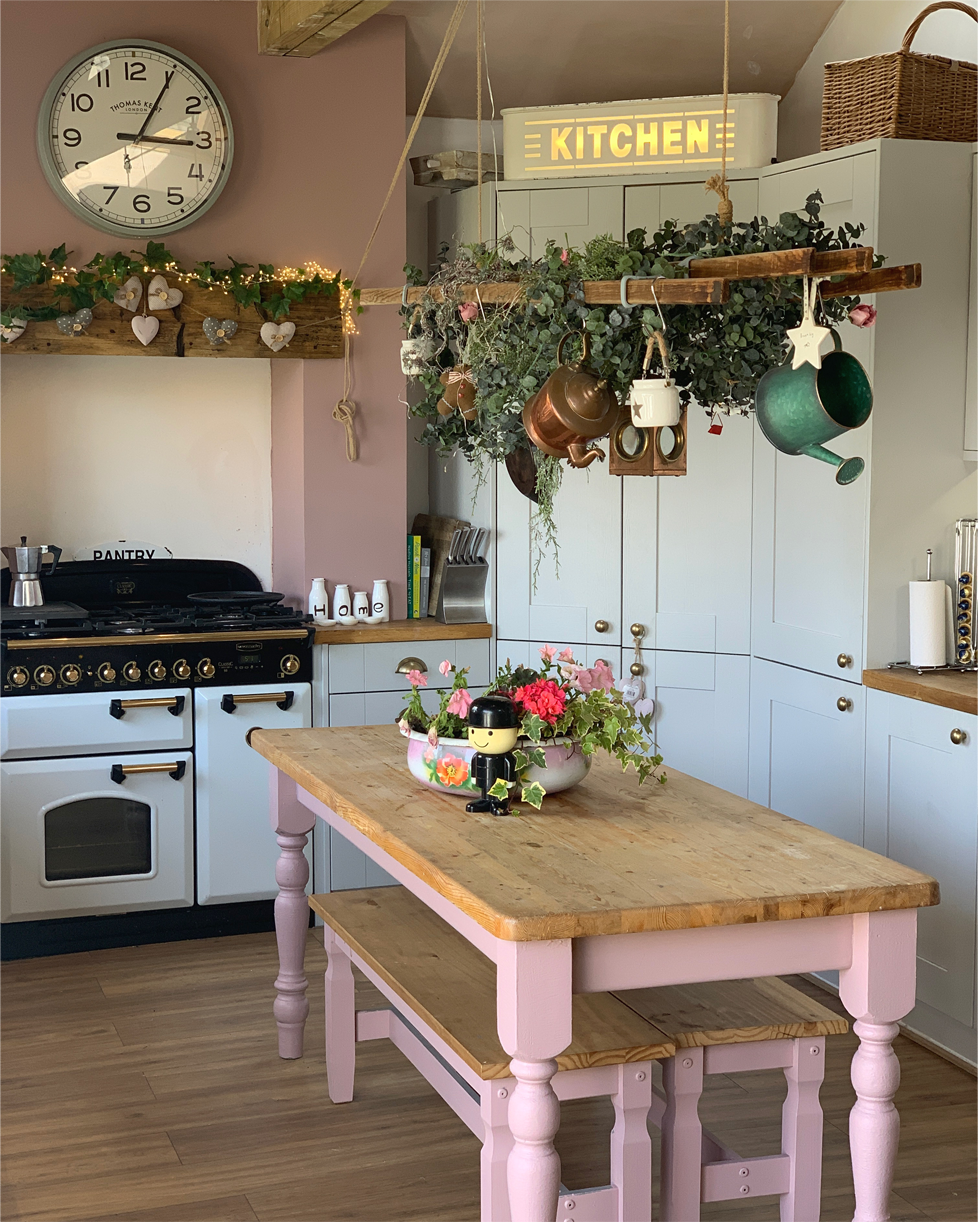 Dusky Blush Kitchen Makeover