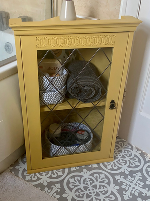 Hot as Mustard Cabinet Makeover