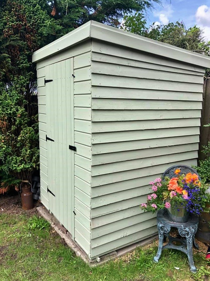 Wise Old Sage Pine Shed Makeover