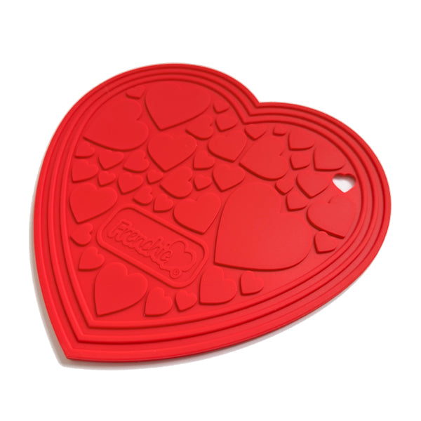 *Heat Resistant Silicone Mat - Frenchic Heart Red