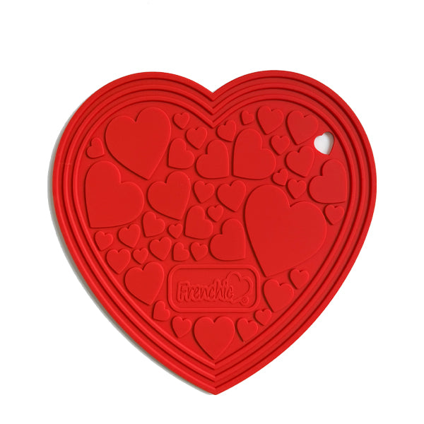 *Heat Resistant Silicone Mat - Frenchic Heart Red