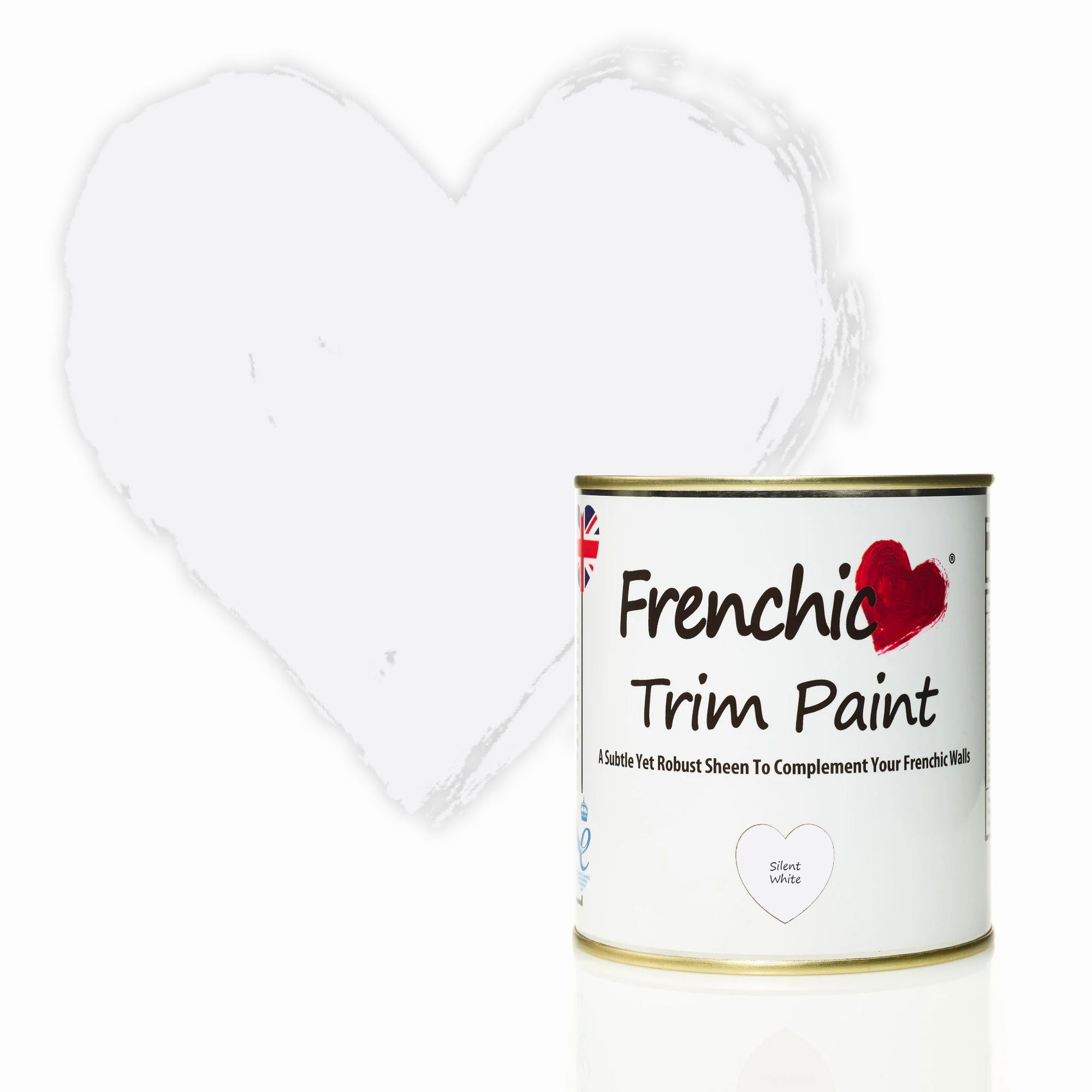 Silent White Cool OffWhite Satin Trim Paint Frenchic